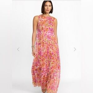 JOHNNY WAS Logan Tiered Floral Silk Maxi Dress NWT Medium